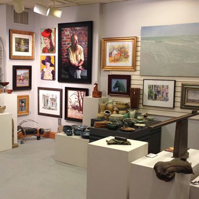 Artists produce and sell their work at The Square.